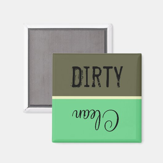 Sauberes oder schmutziges Geschirrspülmagnet Magnet (Vorderseite/Rückseite)