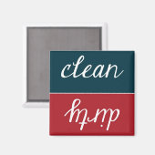 Sauberes oder schmutziges Geschirrspülmagnet Magnet (Vorderseite/Rückseite)