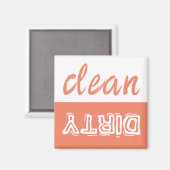 Sauberes oder schmutziges Geschirrspülmagnet Magnet (Vorderseite/Rückseite)