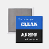 Sauberes oder schmutziges Geschirrspülmagnet Magnet (Vorderseite/Rückseite)