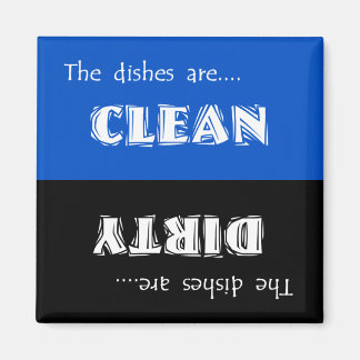 Sauberes oder schmutziges Geschirrspülmagnet Magnet