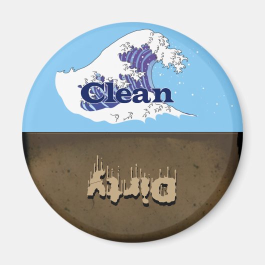 Sauberes oder schmutziges Geschirrspülmagnet Magnet (Vorne)