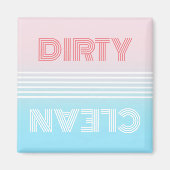 Sauberes oder schmutziges Geschirrspülmagnet Magnet (Vorne)