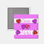 Sauberes oder schmutziges Valentinmagazin Magnet (Vorderseite/Rückseite)