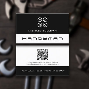 Sauberes professionelles Logo Handwerker Visitenka Visitenkarte