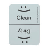 Sauberes, schmutziges Magnet - grau - (Lächeln/gef (Vertikal)