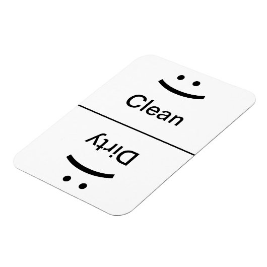 Sauberes schmutziges Magnet (Lächeln/gefroren) (Linke Seite)