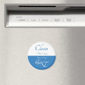 Sauberes/schmutziges Magnet - Land blau (In Situ (Geschirrspüler))