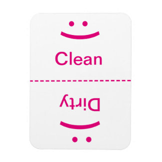 Sauberes schmutziges Magnet - Rosa - (Lächeln/gefr