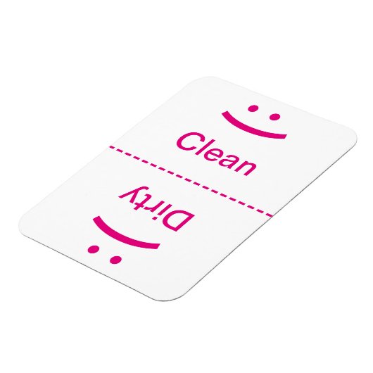 Sauberes schmutziges Magnet - Rosa - (Lächeln/gefr (Linke Seite)