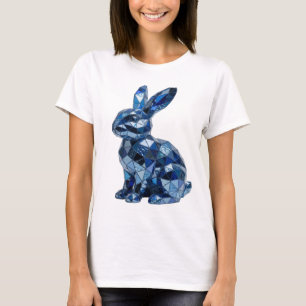 Sauberes Silber BLUE RABBIT Kundendesign T-Shirt