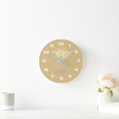 Sauberes und elegantes Ananas-Design auf klassisch Runde Wanduhr (Zuhause)