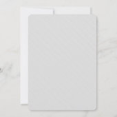 Sauberes und klassisches Foto Taufe Einladung (Rückseite)