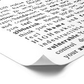 Sauberes und nüchternes Poster (Ecke)