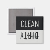 Sauberes und sauberes Geschirrspülmagazin Magnet (Vorderseite/Rückseite)