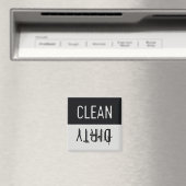 Sauberes und sauberes Geschirrspülmagazin Magnet (In Situ (Geschirrspüler))