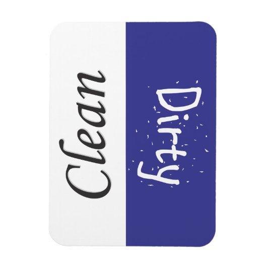 Sauberes und schmutziges Geschirrmagnet Magnet (Vertikal)