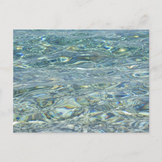 sauberes Wasser Postkarte (Vorderseite)