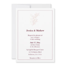 Sauberes Weiß und rosa, einfaches Leaf | Moderne H