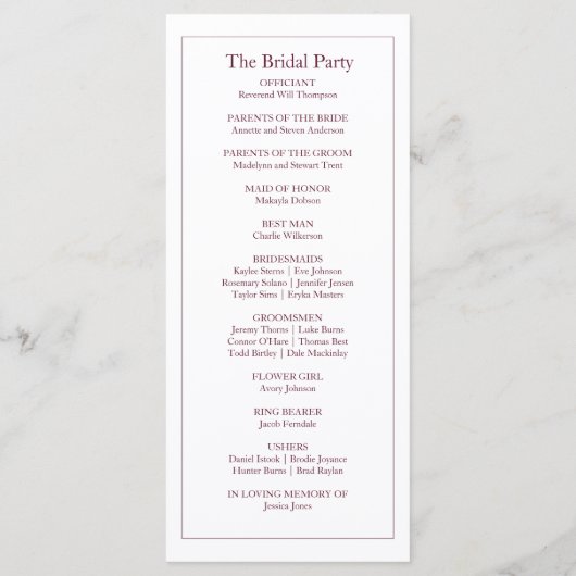 Sauberes weißes und rosa einfaches Leaf | Moderne  Programm (Rückseite)