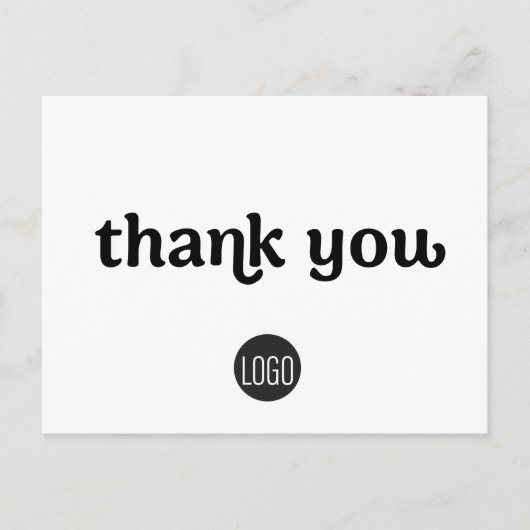 Sauberes, zeitloses einfaches Logo für das Unterne Postkarte (Vorderseite)