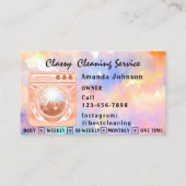 Sauberkeit des Hauses Reinigungsdienste Haushaltsh Visitenkarte (Vorderseite)