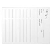 Sauberkeit + Einfache rezeptpflichtige Seiten ii N Notizblock (Vorderseite)