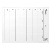 Sauberkeit + Einfacher Fleischplaner Notizblock (Vorderseite)