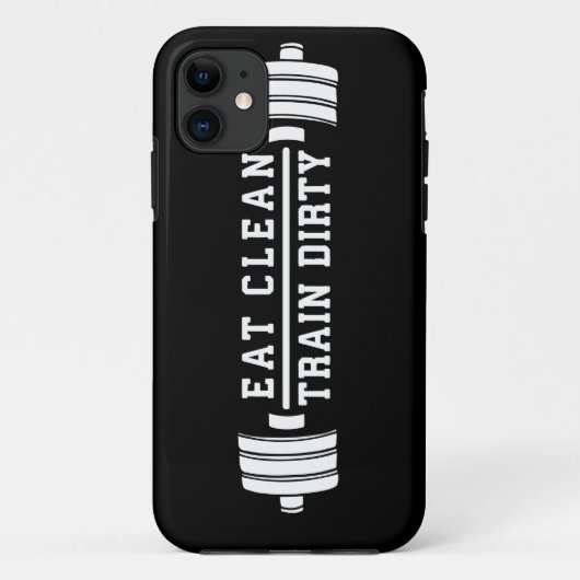 Sauberkeit essen, Zugschmutzigkeit - Workout Inspi Case-Mate iPhone Hülle (Rückseite)