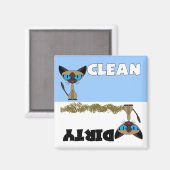 Sauberkeit, Geschirrspüler, Magnet (Vorderseite/Rückseite)