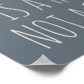 Sauberkeit ist ein Gewohnheit, kein Problem Poster (Ecke)