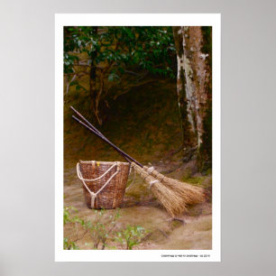 Sauberkeit ist nahe bei Gottgefälligkeit Poster