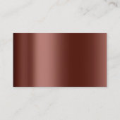 Sauberkeit Reinigungsservice Haushaltshilfe Braune Visitenkarte (Rückseite)