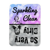 Sauberkeit/sehr schmutzige Geschirrspülmaschine Ge Magnet (Vertikal)