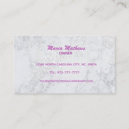 Sauberkeit-Service-Slogans Business Cards Visitenkarte (Rückseite)