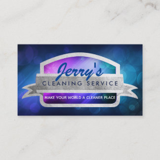 Sauberkeit-Service-Slogans Business Cards Visitenkarte