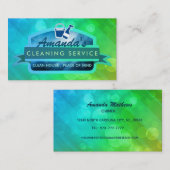 Sauberkeit-Service-Slogans Business Cards Visitenkarte (Vorne/Hinten)