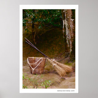 Sauberkeit steht neben Godlinigkeit Poster