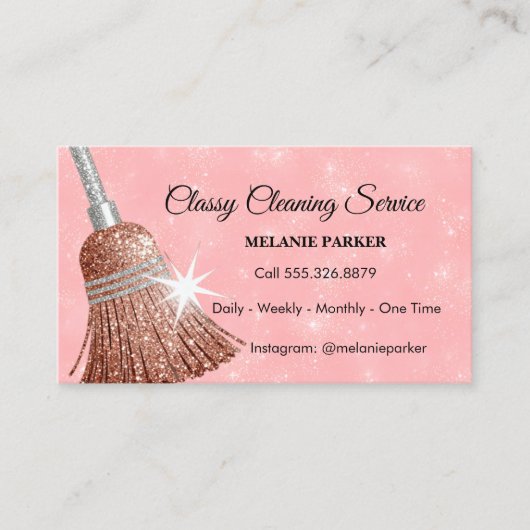 Sauberkeit Visitenkarte (Vorderseite)