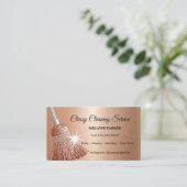 Sauberkeit Visitenkarte (Stehend Vorderseite)