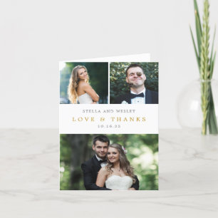 Säuberliche Collage EDITIERBARE FARBE Dankeskarten Dankeskarte