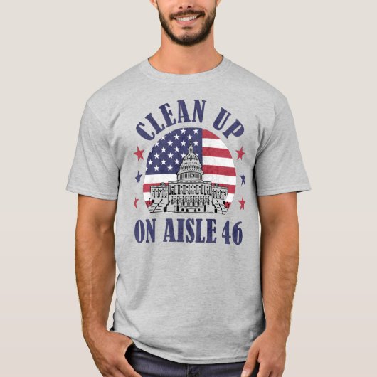 Saubermachen am Aisle 46 Anti-Biden Impeach 46 T - T-Shirt (Vorderseite)