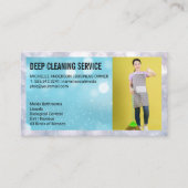 Saubermachen der Lady mit dem Zimmer Visitenkarte (Vorderseite)