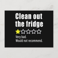 Saubermachen des Kühlschranks Wäre nicht zu empfeh