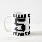 Säubern Sie 5 des Kaffee-Tassen-Jahre Kaffeetasse (Links)