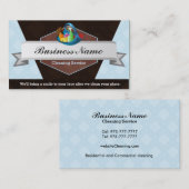 Säubern Sie Dienstleistungsunternehmen-Karten Visitenkarte (Vorne/Hinten)