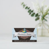 Säubern Sie Dienstleistungsunternehmen-Karten Visitenkarte (Stehend Vorderseite)