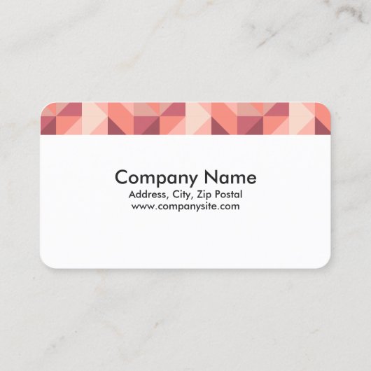 Säubern Sie geometrische Visitenkarte (Rückseite)