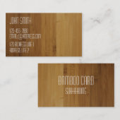 Säubern Sie goldenen Bambusblick Visitenkarte (Vorne/Hinten)