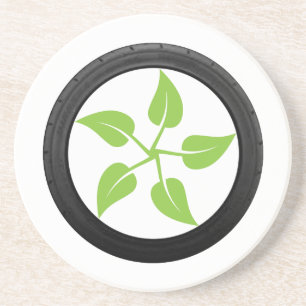 Säubern Sie grünen Power Untersetzer